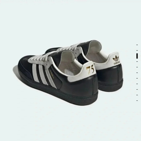 New Adidas Samba OG Shoes Sneakers Black Suede White Leather 75th Womens 7 - Picture 10 of 16